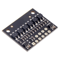 Listwa z czujnikami odbiciowymi QTR-HD-06A - 6-kanałowa - analogowa - Pololu 4206