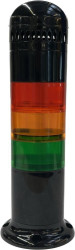 Wieża sygnalizacyjna RS PRO 6 -elementowy LED Pomarańczowy, zielony, czerwony 12 → 24 V AC/DC