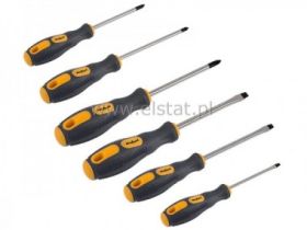 Komplet wkrętaków 6szt. Płaskie i krzyżakowe