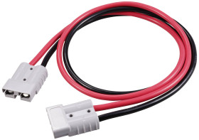 Przewód przedłużający złącze akumulatorowe wysokoprądowe 1000 mm TC-12195680 czarny, czerwony TRU COMPONENTS Zawartość: