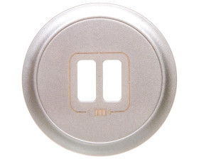 CELIANE Plakietka gniazda zasilającego 2xUSB tytan 068556