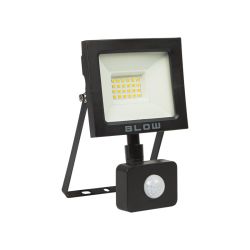 Lampa halogen LED 20W 1300lm b.neutral + czujnik ruchu PIR / 71-560