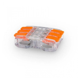 Szybkozłączka z dźwignią przelotowa CMK-653 3x0.2-2.5mm2 bez konieczności zarabiania końcówek 39.653 /40szt/