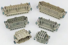 Wkładka złącza dużej mocy 24-pinowe EPIC 16A 25P Męski Połączenie zagniatane Montaż na kablu Proste