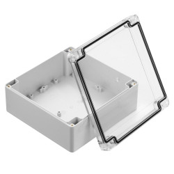 Obudowa ABS, poliwęglan szerokość zew. 149,9 mm długość zew. 149,9 mm wys. zew. 60 mm RS PRO IP67 Szary