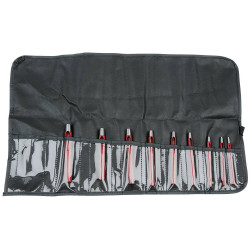 KS Tools 129.2107 Round Hole Punch Set, 9 Pcs