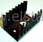 Radiator 38 x 25 x 22 czerniony TO220