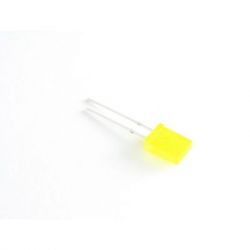 Dioda LED, 2x5mm, żółta, 10 mCd, dyfuzyjna, 120st