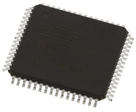 Mikrokontroler Microchip AT90USB1287-AU AT90USB1287 TQFP 64-pinowy Powierzchnia AVR 128kB 8 bit 16 MHz, 8 kB RAM Flash,
