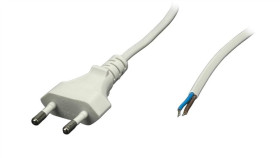 Przewód Zasilający Cee7 - Posac-Cee7/16Wh30 Biały 3M 2,5A