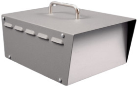 Steel enclosure, (L x W x H) 248 x 197 x 121 mm, gray, 518-0910