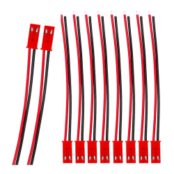 Wtyk JST - BEC z przewodem - 10 szt - żeński 110mm - (female)