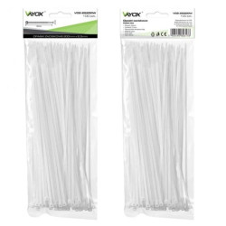 Opaski zaciskowe 2,5 mm / 200 mm białe 100 szt. VOZ-25200W Vayox