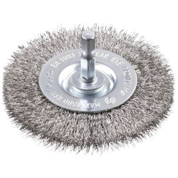 kwb 609830 disc brush stainless steel wire rust removal 75mm diameter