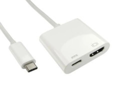 Adapter, do wyświetlaczy: 1, USB C, USB 3.1, HDMI