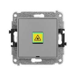 ICON Mechanizm gniazda światłowodowego/optycznego pojedynczego, bez pola opisowego szary mat 27IGOPBO-1