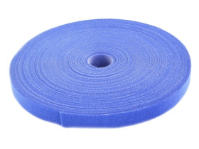 Taśma rzepowa 20mm 25m niebieska Back To Back