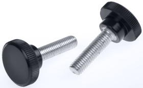 Pokrętło mocujące M8 długość gwintu: 30mm średnica pokrętła 26mm średnica gwintu: 8mm Wersja radełkowana Kołek