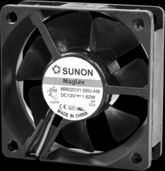 EE60201B1-000U-999 Fan, 12VDC, 60x60x20mm, MB/EB series