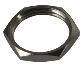 Mounting nut, 1/2-28 UNEF, brass, 1-329631-2