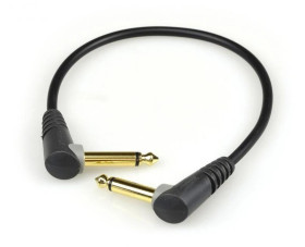 KLOTZ Zestaw 3x Kabel Złączka do Efektów Gitarowych Jack 6,3mm Mono (wtyk kątowy / wtyk kątowy) 30cm