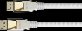 DP20-PY020W DisplayPort 2.0 cable, 8K 60 Hz, nylon, white, 2,0 m