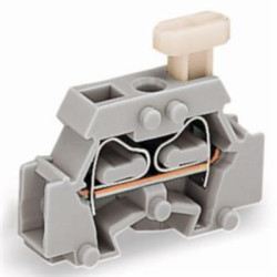 2-wire terminal, spring-clamp connection, 0.08-2.5 mm², 1 pole, 24 A, 6 kV, gray, 261-411/331-000