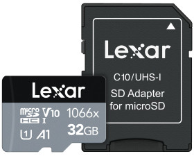 Karta Micro SD MicroSDXC, 256 GB Nie TLC, Lexar