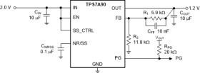 500-mA, low-noise, high-PSRR, adjustable ultra-low-dropout voltage regulator with high-accuracy