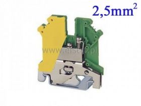 Złączka szynowa, uziemiająca, śrubowa PC 2.5-PE