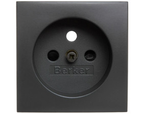 B.Kwadrat/B.3/B.7 Płytka czołowa gniazda z/u z przesłonami antracyt 3965768996