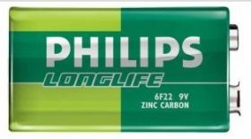 6F22 PHILIPS BATERIA 9V