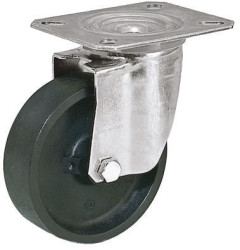 Koło samonastawne średnica kabla 80mm Płyta LAG 120kg wysokość całkowita 106mm