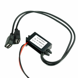 Przetwornica ładowarka 12V-24V na 5V 3A 15W 2 x USB