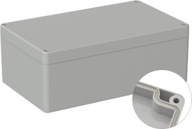 ABS enclosure, (L x W x H) 200 x 120 x 75 mm, light gray (RAL 7035), IP66, 5U320100
