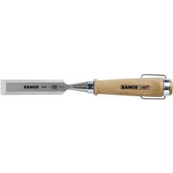 Bahco 425-14 Ripping Chisel Wood Handle Steel Ring 14x140mm Bevelled Blade