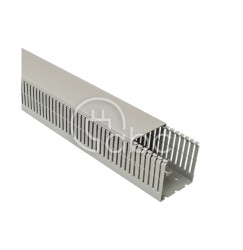 Korytko kablowe cienkogrzebieniowe T1-EF, 80x80x2000 mm, szare, B01129