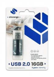 Pendrive Storange Basic 2.0 16GB Czarny PB16GBBLK