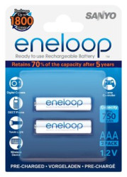 2 x akumulatorki Sanyo Eneloop UTGB R03 AAA Ni-MH 800mAh (blister)