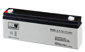 Akumulator VRLA AGM 12V 2,3Ah (żywotność 3-5lat) MWS2,3-12