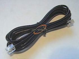 SZNUR TELEFONICZNY POŁĄCZENIOWY 10m CZARNY