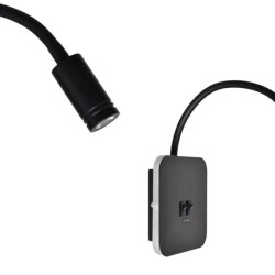 Lampka nocna BASE 8W+2W BLACK ML6352 Milagro