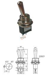 PRZEŁĄCZNIK 2-POZYCJE 2-PINY ON-OF KN1