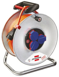 Bęben kablowy 40m 4 gniazda Szpula kablowa typ Typ E - gniazdo francuskie CEE 7/7 niemieckie Schuko/francuskie 16A 230 V