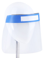 Tarcza ochronna, Przezroczysty, Brew, odporność na: Cząstki lotne, ciecze, Niebieski