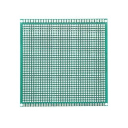 Single-sided prototype PCB 10×10 cm, 1295 holes, 2.54 mm