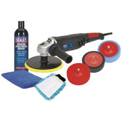Sealey CPK03 &#xD8;180mm Pro Electric Polisher Kit 1100W/230V