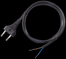 Przewód zasilający z wtyczką 2x0,75 Tracon