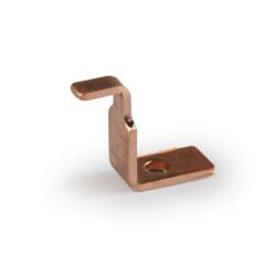 Uchwyt uziemiający Clampo Ground dla połączenia szyny PE z płytą montażową 24mm PPK225