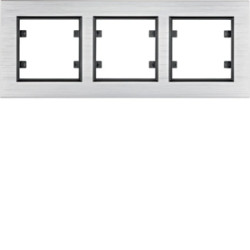 Lumina passion Ramka 3-krotna pozioma aluminium srebrne WL9232